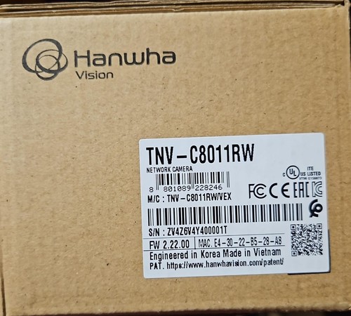 Hanwha tnv c8011rw 5mp - hanwha, ir